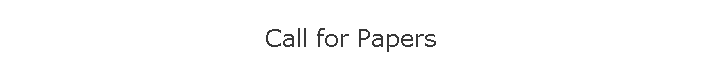 Call for Papers