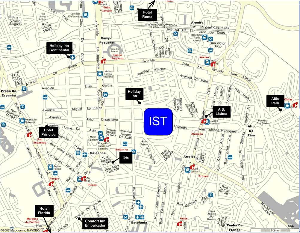 Hotel location map