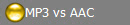 MP3 vs AAC